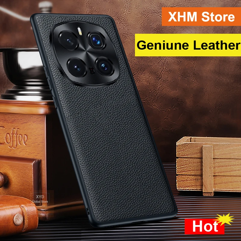 

Luxury Geniune Leather Phone Case For Honor Magic7 Pro Magic 7 Real Cowhide Case For Honor Magic 7 Pro Magic7 Cover Shell Skin