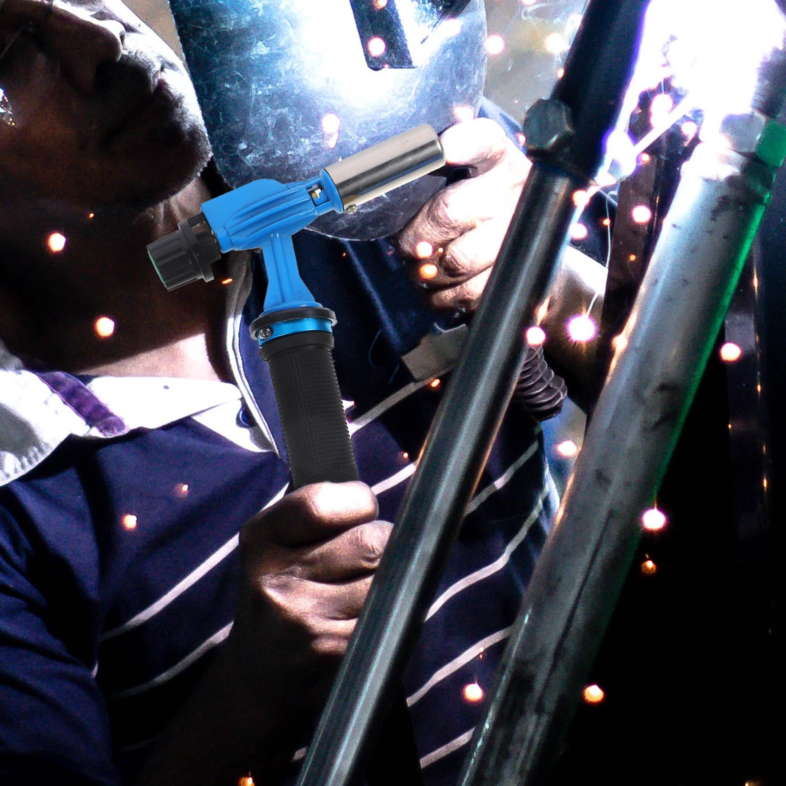 

High Temperature Gas Welding Torch Copper Durable Sturdy Flame Adjustment Easy Operate Explosion Proof Tube Fireproof Antifreeze