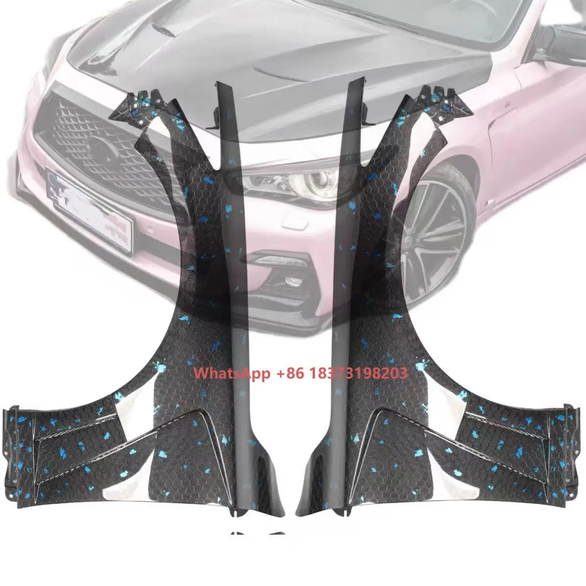 

MRD Carbon Fenders for Infiniti Q50 2014-2018 Carbon Fiber Side Fender V1 V2 V3
