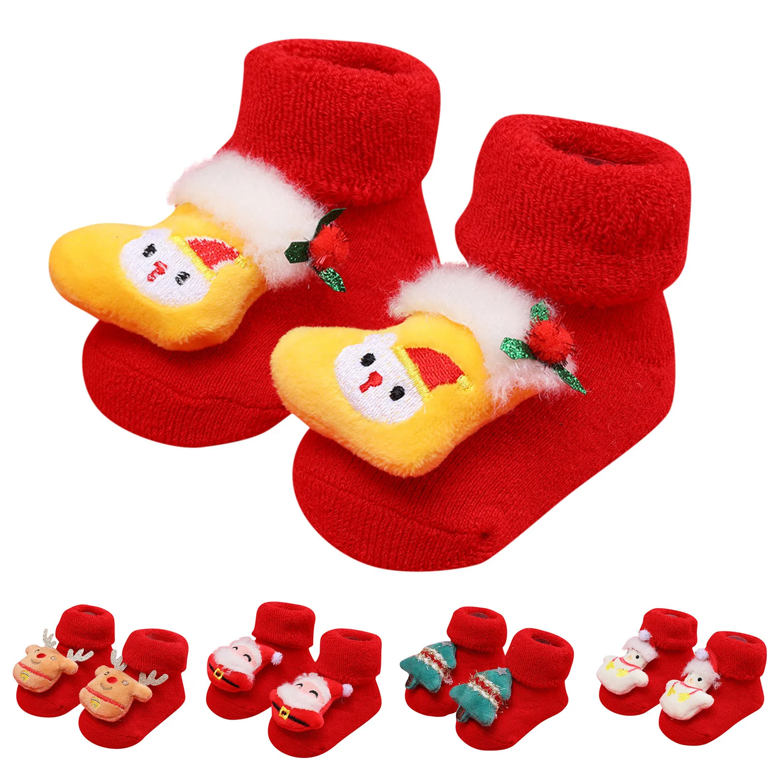 

Christmas Baby Socks Children Soft Sole Non Slip Socks Toddler Boys Girls Cute Shoes Socks Cartoon Socks Floor Socks Xmas Gifts