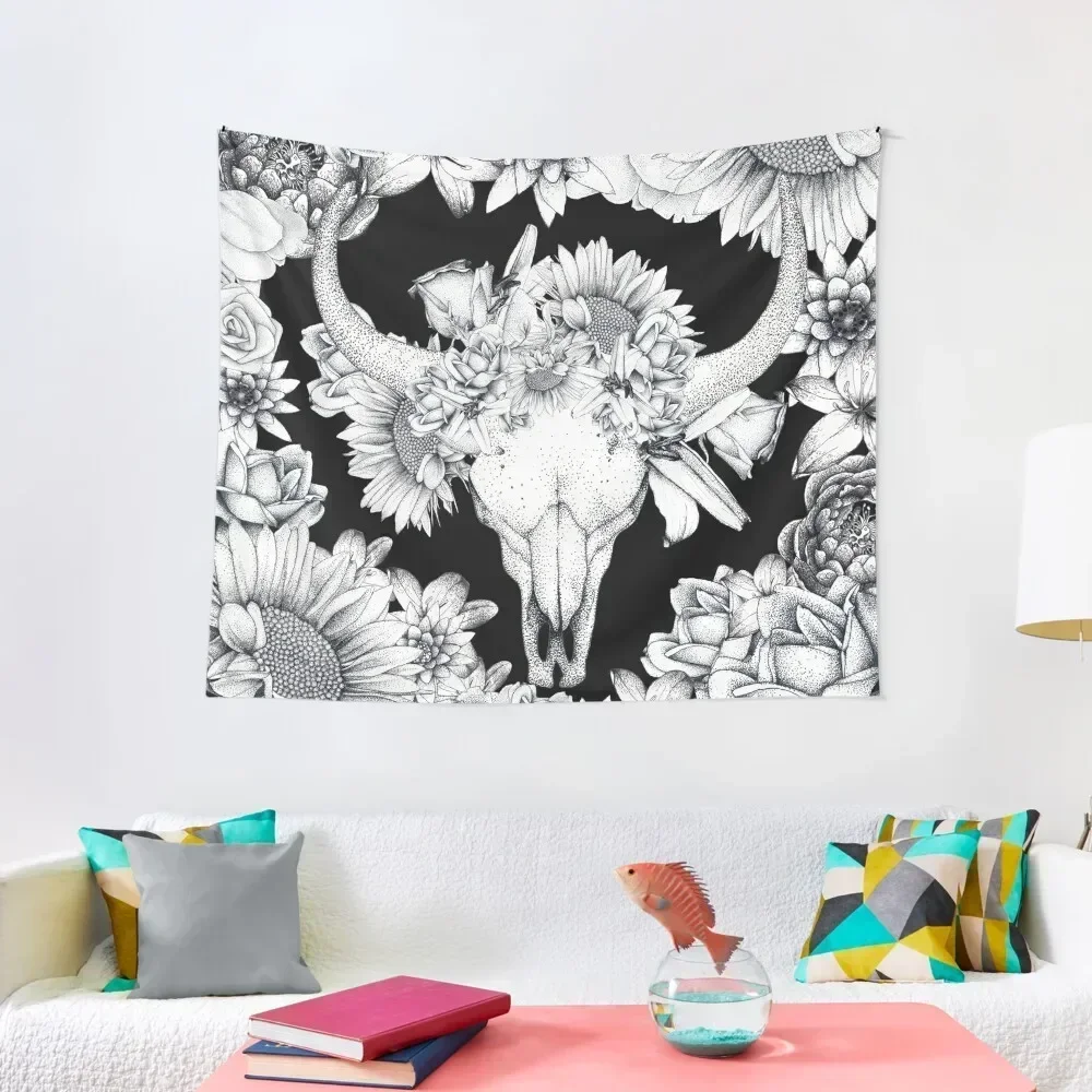 

Bull Skull Tapestry Wall Decor Hanging Room Decorations Tapestry