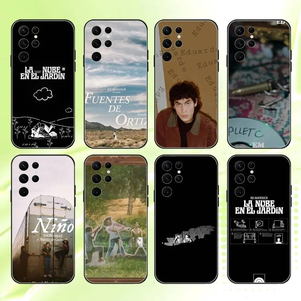 

LA NUBE EN EL JARDIN Ed Maverick Phone Case For Samsung S 25,24,23,22,30,21,10,9,Ultra,Plus,Lite,FE,4,5G Black Soft Case