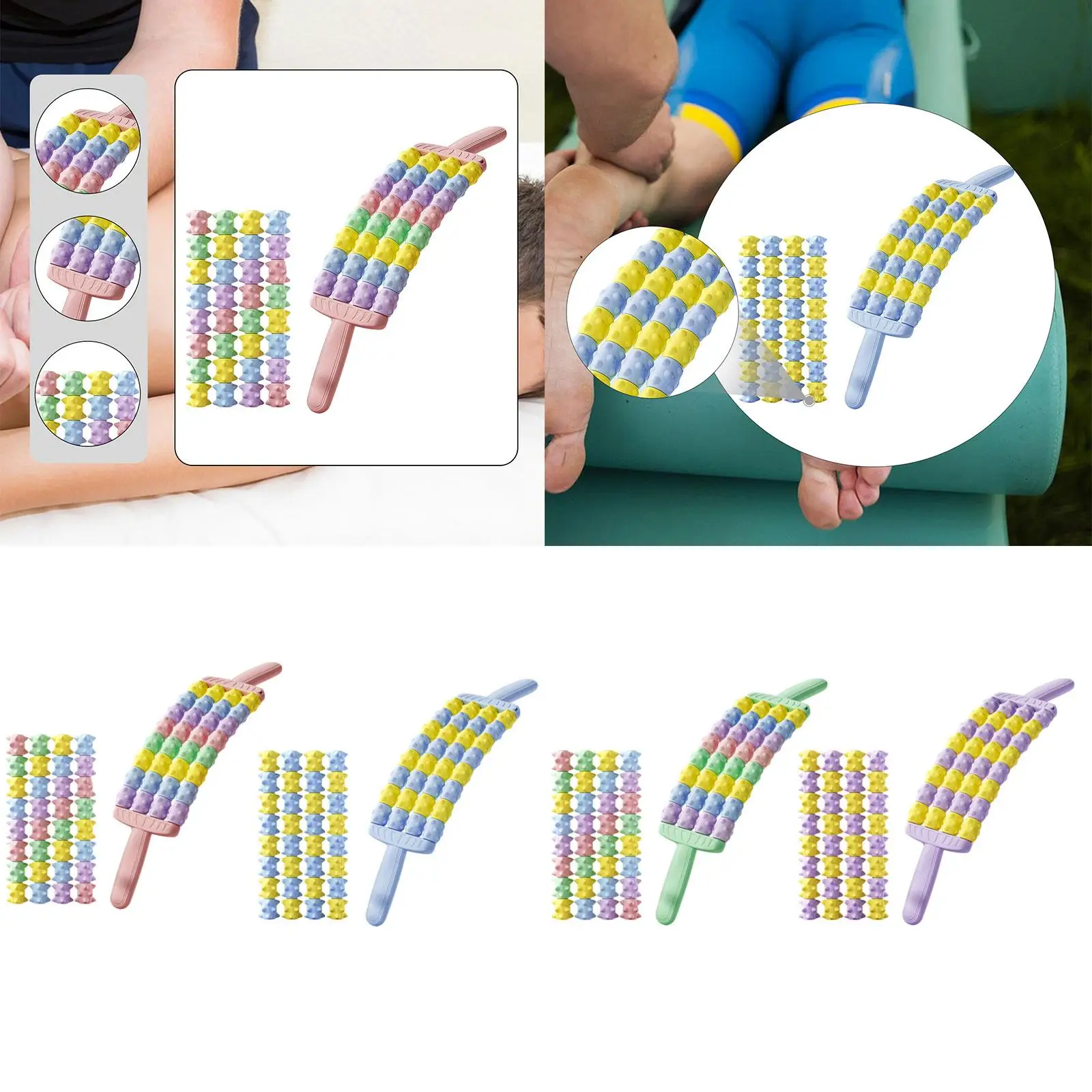 

Массажный ролик для мышц с регулируемой интенсивностью, инструмент для глубокого массажа тканей, для йоги, пилатеса, фитнеса, домашнего использования