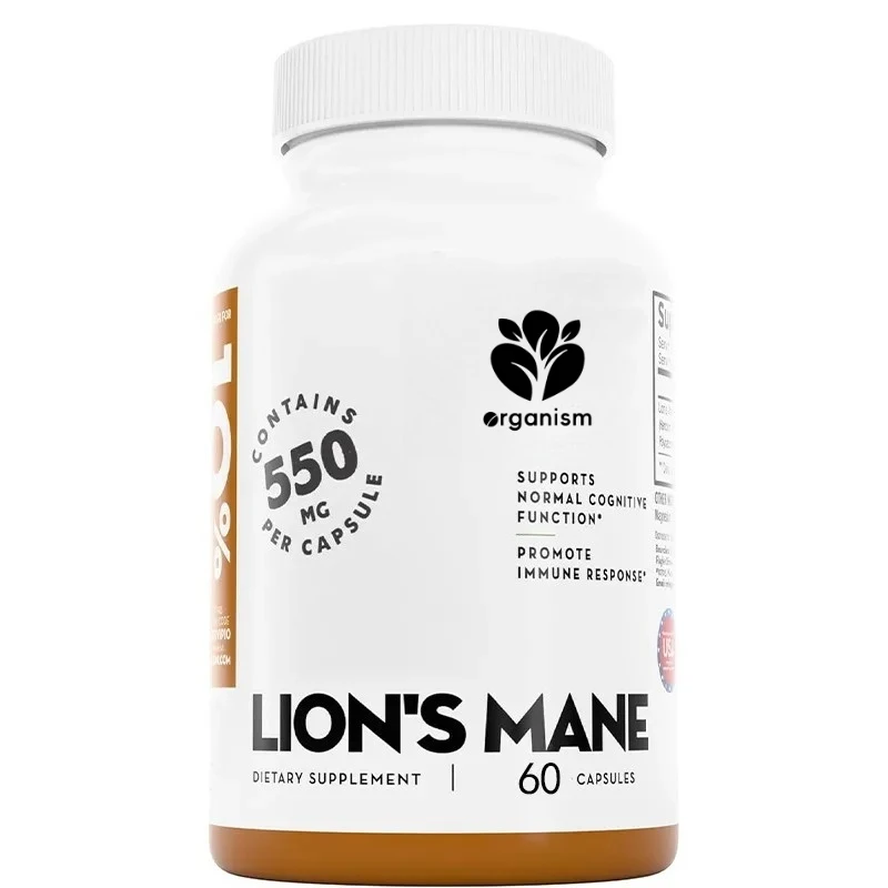 

Добавка Lion Mane — органические грибные капсулы Lion Mane 11000 мг (экстракт 10:1, содержащий 40% полисахаридов