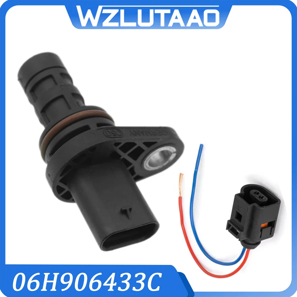

06H906433C Crankshaft Position Sensor Phase Sensor And Plug For Audi A3 A4 A6 A7 A8 Q3 Q5 For VW 06H906433D 06H906433B 1J0973702