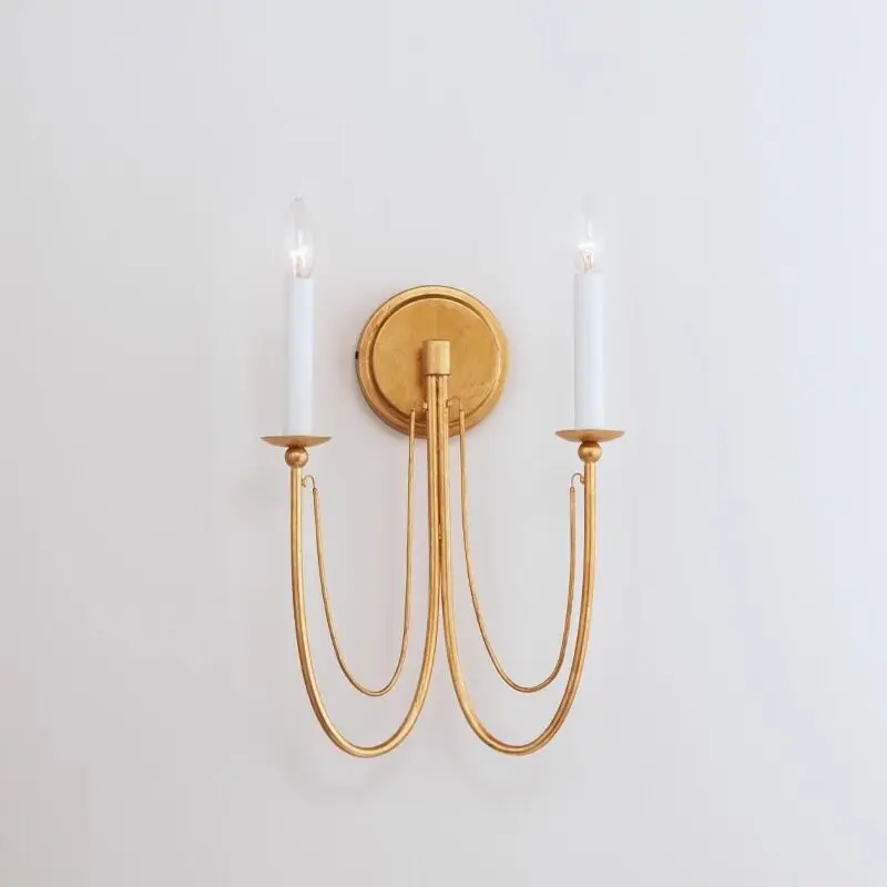 

Wall lamp, bedroom creative decoration, simple American atmosphere, retro bedside master bedroom room, background wall, aisle co