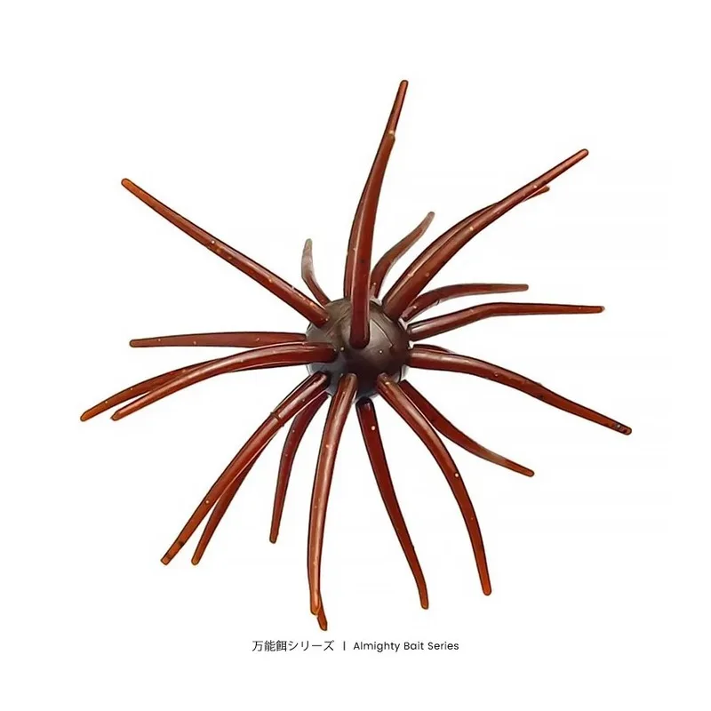 Bazooka TPE Fishing Lure Simulated Sea Urchin Soft Silicone Bream Pike Sea Bass Tilapia Lures Winter Fishing Gears