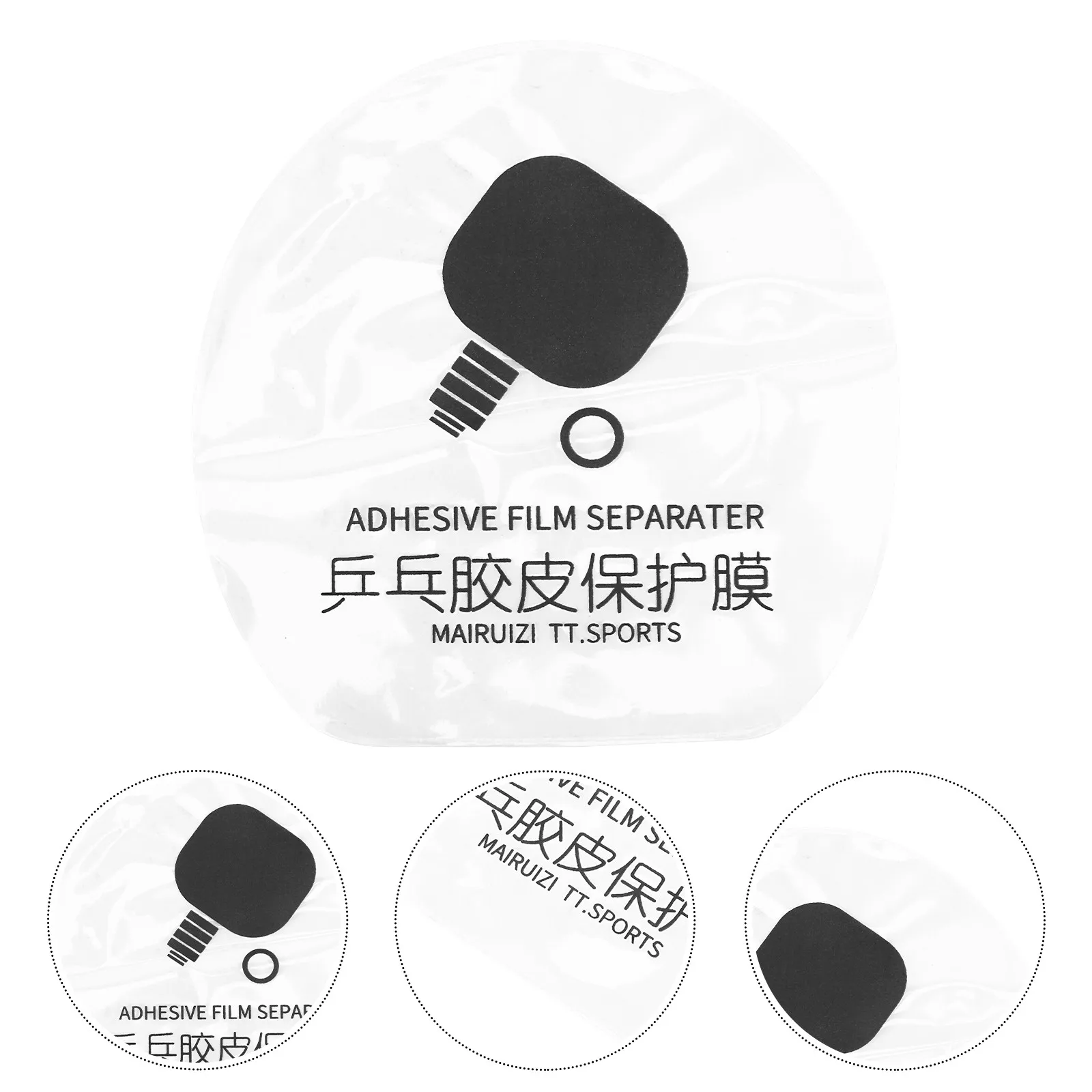 

6Pcs Table Tennis Paddle Protective Films Adhesive Thick Transparent Racket Guard Professional Long-Lasting Racket Protector