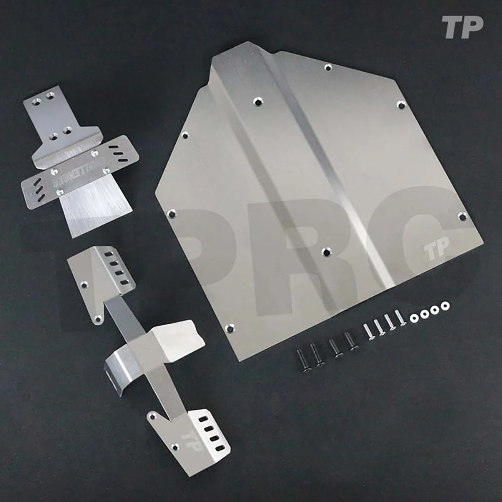 KM 1/6 korte kaart LOSI SUPER BAJA REY Armor Chassis Armor Anti-botsing roestvrijstalen beschermplaat