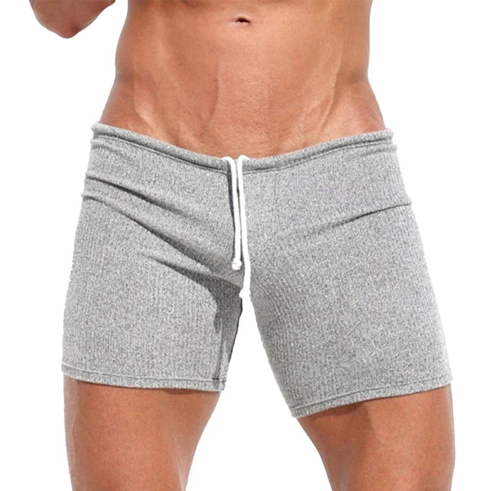 Shorts masculinos sexy com nervuras, calções masculinos casuais finos, esportes ao ar livre, jogging, ginásio, roupas esportivas, calças curtas,