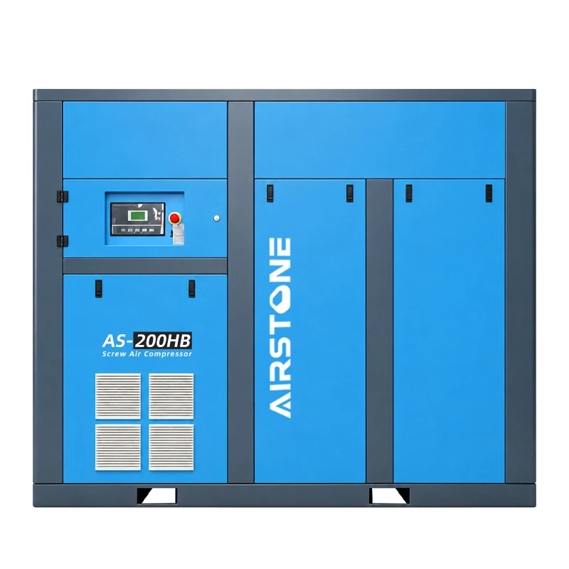 200HP 160KW Fixed Speed Screw Air Compressor Industrial Rotary Air Compressor Direct Drive CE Certified 27.2m³/min 8bar