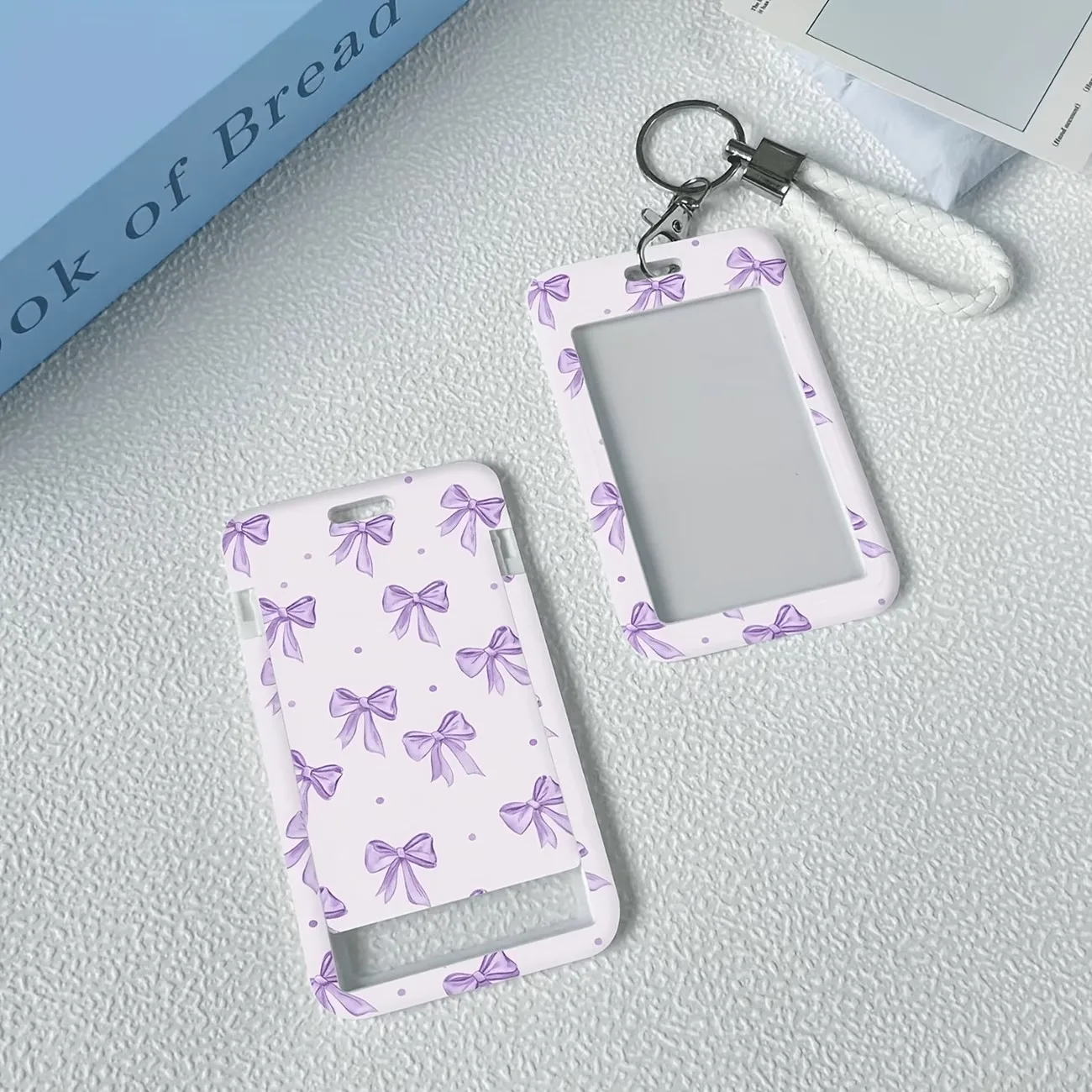 2D Plastic Custom Photo ID Card Holder For Office Staff Teacher Nurse Doctor Student With Lanyard Keychain Halloween Gift Cover