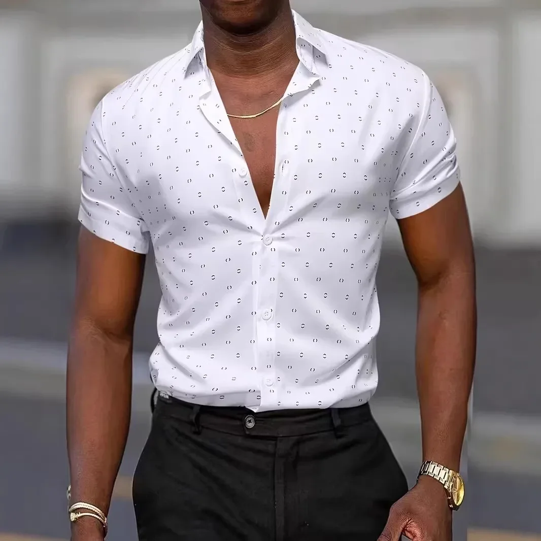 

Мужская одежда, летняя новая повседневная рубашка с 3D цифровым принтом, мужская рубашка на пуговицах с лацканами, топы