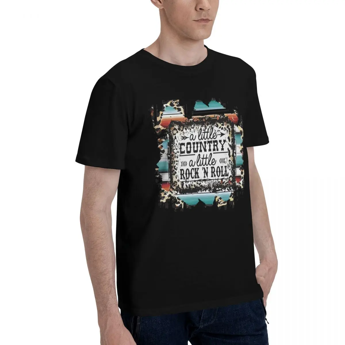 Country Rock Leopard Print Motion Championship premium Tees High quality Activity competition Eur Size