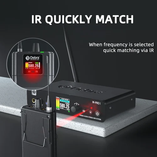Imagen 2 del producto Sistema de audio inalámbrico Debra M-PROI 560-690MHz Bluetooth 24 bits/44,1 kHz Ritardo de 7ms Alcance de 80m para actuaciones en vivo en estudio