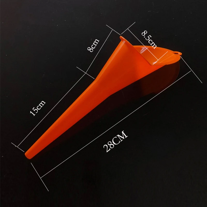 4 個車ロングステム漏斗多機能オイル燃料充填ツール抗スプラッシュプラスチック漏斗モト給油ツール自動車アクセサリー