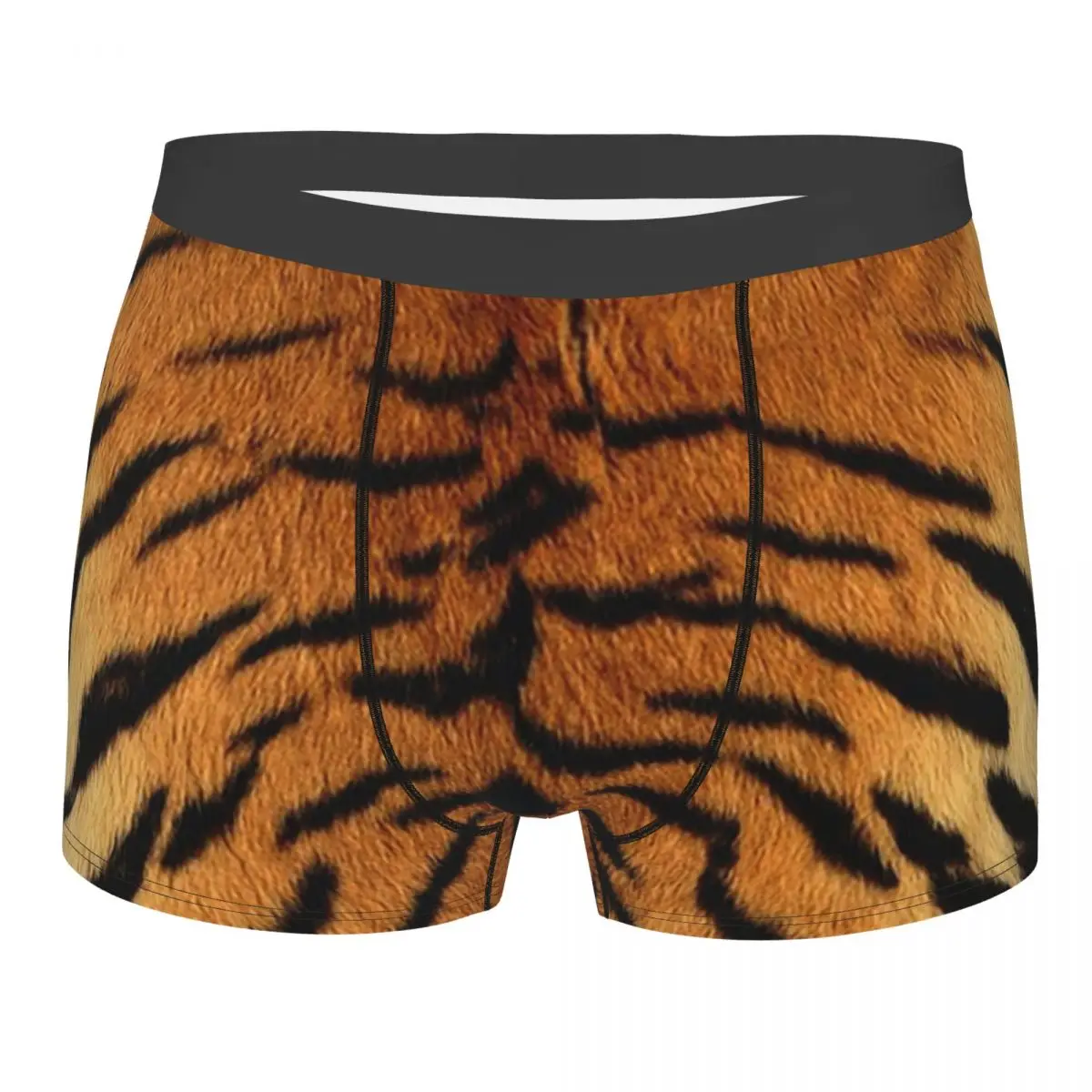 Boxer Underpants Shorts Tiger Fur Sketch Color Picture Panties Male Comfortable Underwear for Homme Man Boyfriend Gift