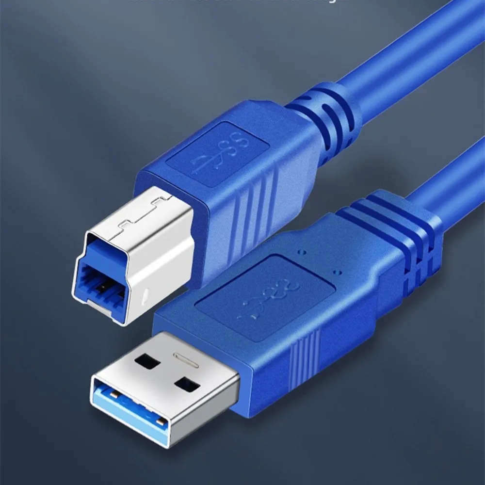 USB 3.0 A Male to B Male Printer Cable USB3.0 Male to USB Type B Male Cable 0.3m/0.6m/1m/1.5m/3m/5m