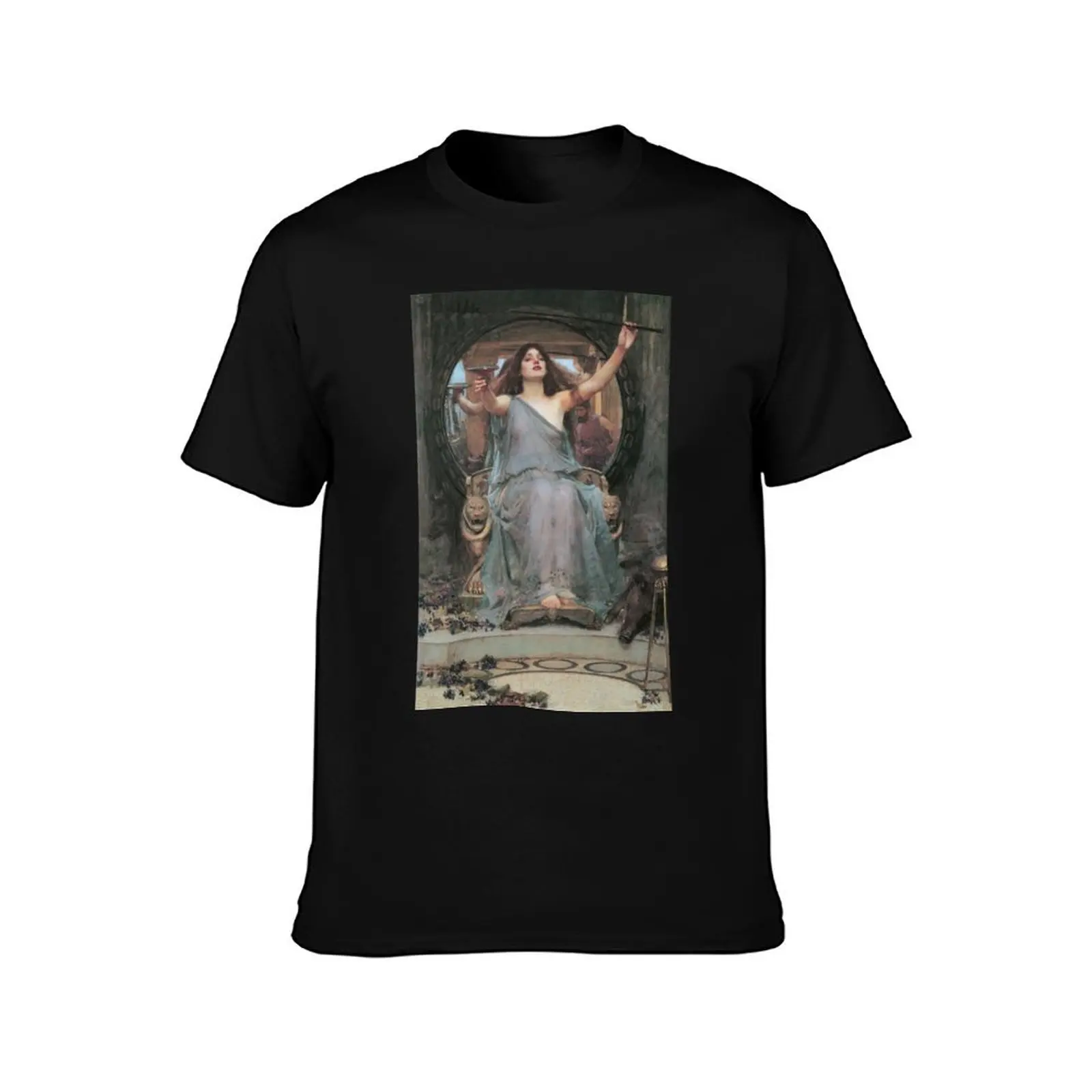 Circe Offering the Cup to Odysseus by John William Waterhouse T-Shirt Sporty Breathable Short Sleeve T-Shirt