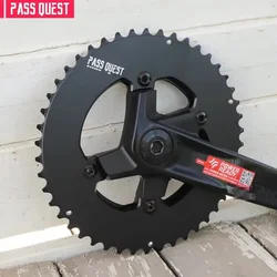 PASS QUEST 107BCD 2× AERO 체인링 46-33T 48-35T 50-37T 52-39T SRAM FORRival 107BCD FORAXS 12S 도로/그래블 자전거용