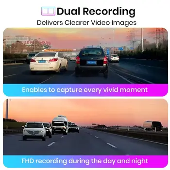 Junsun 10.26吋車載4K行車記錄儀,附GPS導航、後視、WiFi、CarPlay和24小時停車功能 8 最佳銷售 俊順行車記錄儀 - №7