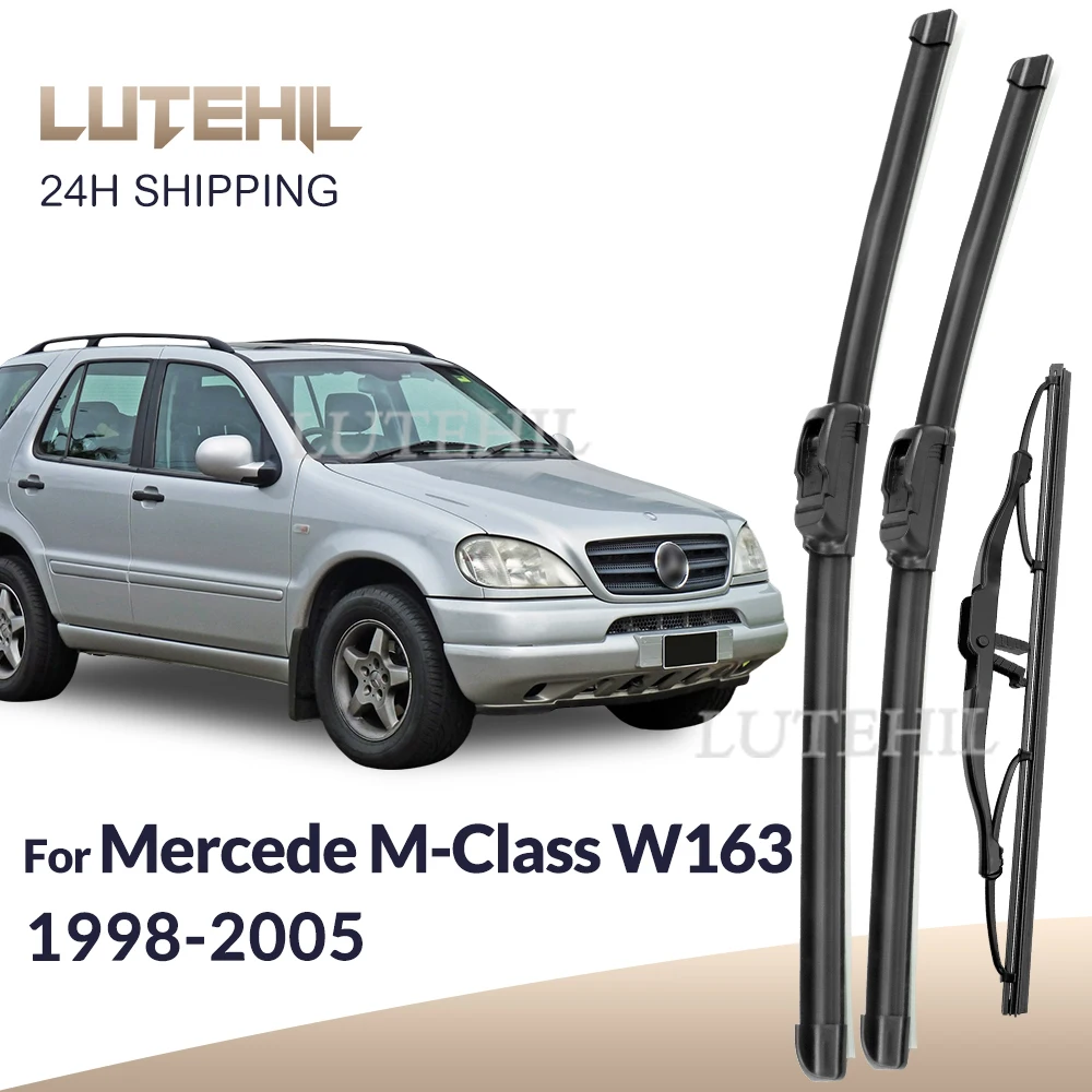 Für Mercedes-Benz M Klasse W163 1998-2005 1999 Wischer Vorder- und Hinterwischblätter Windschutzscheibe Fensterbürsten 22"+22"+16"