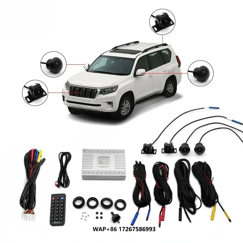 360 Degree Bird Eyes View Car with 2D/3D Surround Monitoring HD AHD Image Sensor Reverse  1-Year Warranty