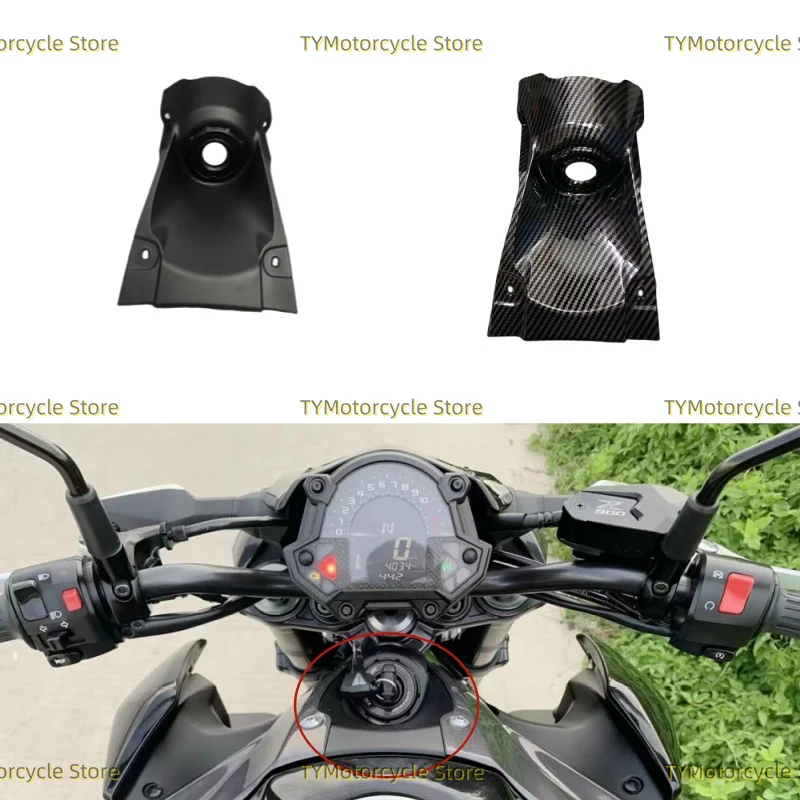 Center Tank Cover Ignition Door Lock Key Panels Fairing Motorcycle Fit For kawasaki Z 900 Z900 2017 2018 2019 2020 2021-2023