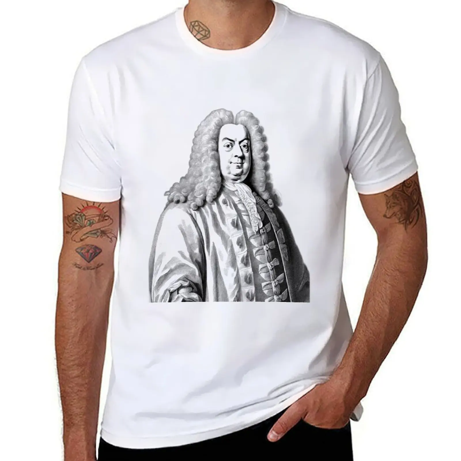 

shirts man shirts with summer T-Shirt designer t t Handel George Frideric prints t shirt