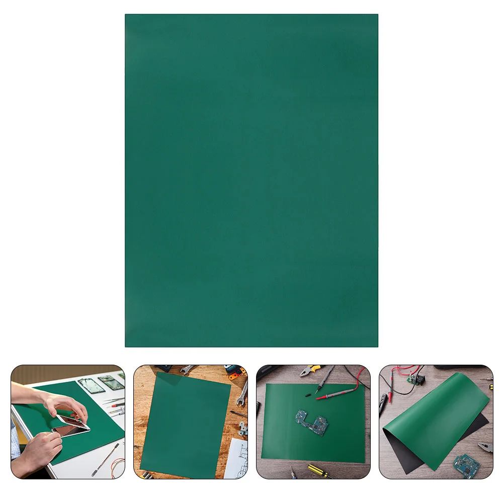 

3 Pcs Table Mat Repair for Computer Soldering Large Work Bench Static Electricity Grounding Desk Anti Electronics Green Pad