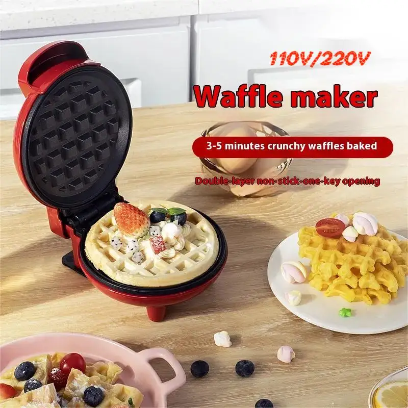 Mini Waffle eléctrico multifuncional, horno de pastel de sándwich, molde de desayuno, suministros de cocina, utensilios de cocina