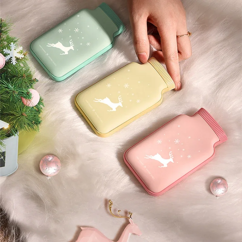 

Eary Mini Rechargeable Hand Warmer Compact Portable Power Bank Cute Electric Hand Warmer Christmas Cartoon for Student Children