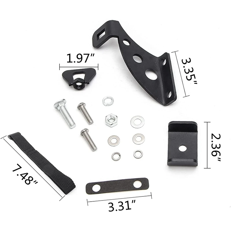 Lifting Jack Stands Hi Lift Jack Bracket Door Hinge Hood Hinge Mount Kit For 2007-2020 Wrangler JK JL JKU JLU