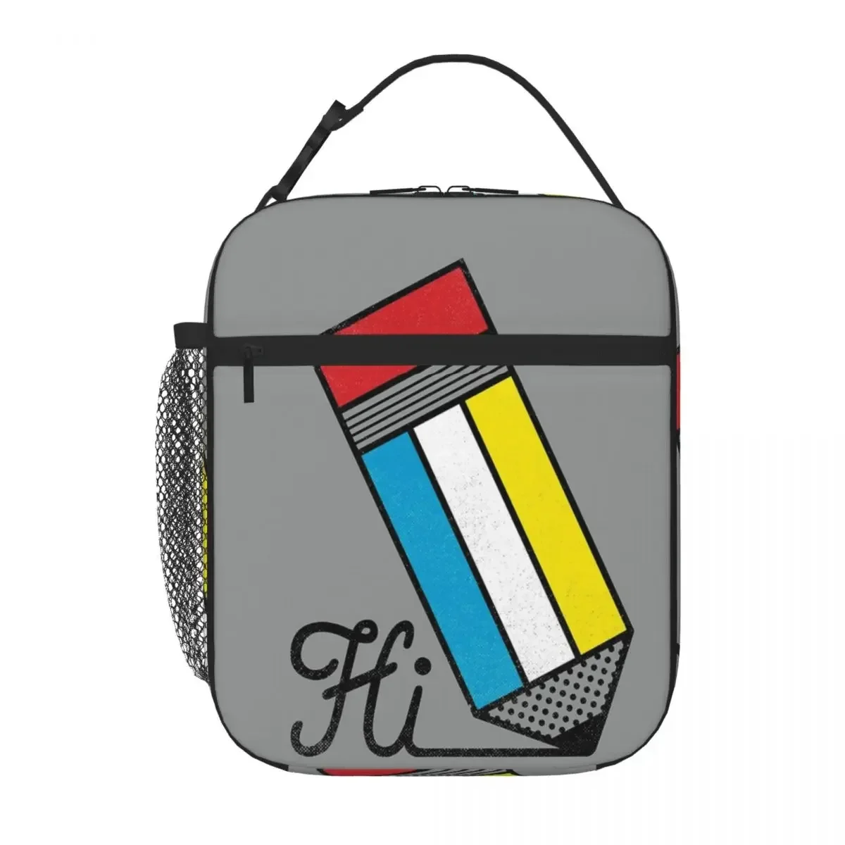 

Mondrian Greeting 2 Lunch Tote Picnic Kids Lunch Bag Thermal Fridge Bag