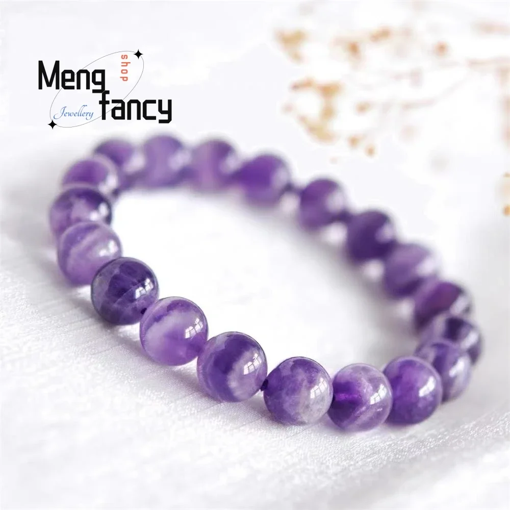 

Natural Amethyst Bracelet Lavender Dream Crystal Exquisite Bracelet Wedding Gifts for Guests Elegant Luxury Fashion Fine Jewelry