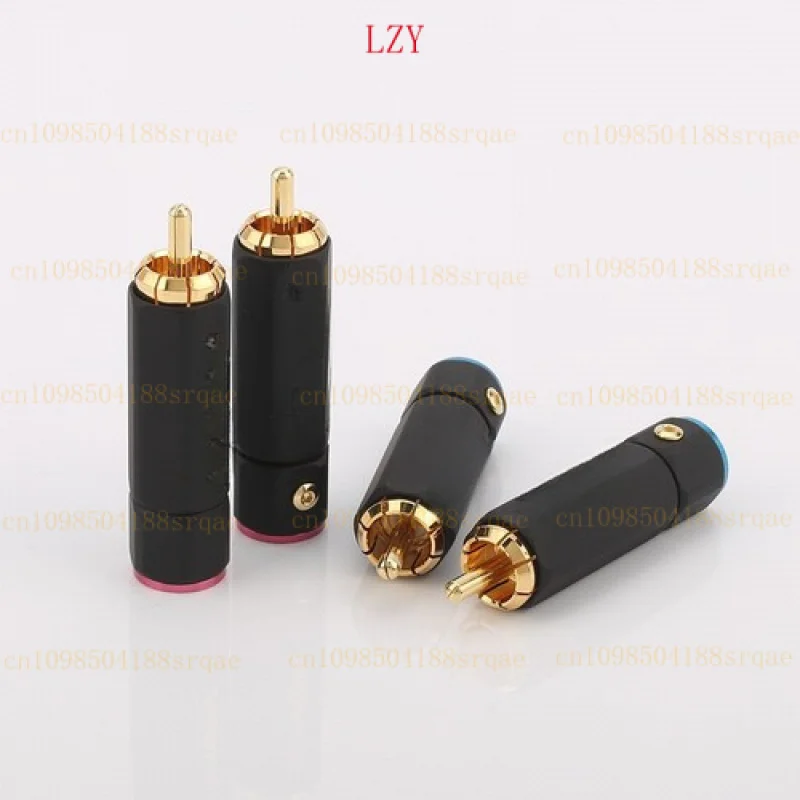 

4PCS Gold Plated HIFI Audio RCA connectors plug for 9mm DIY interconnect cable