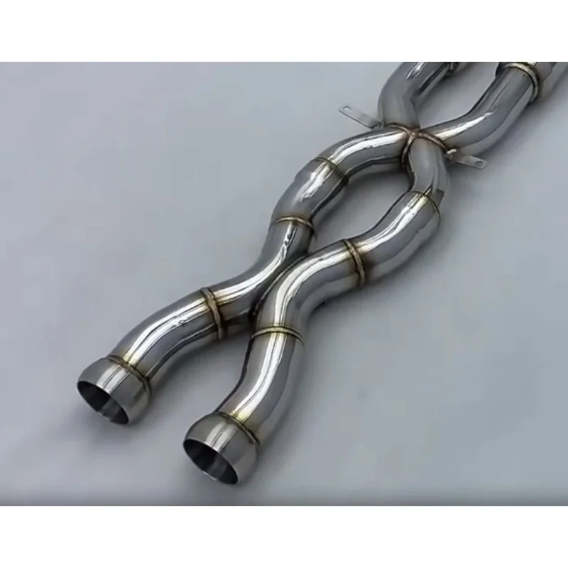 High Flow Exhaust Pipes branch downpipe For BMW M2C/M2 /M3/M4 F80 F82 S55 3.0T E92 quality Stainless Steel Car Exhaust