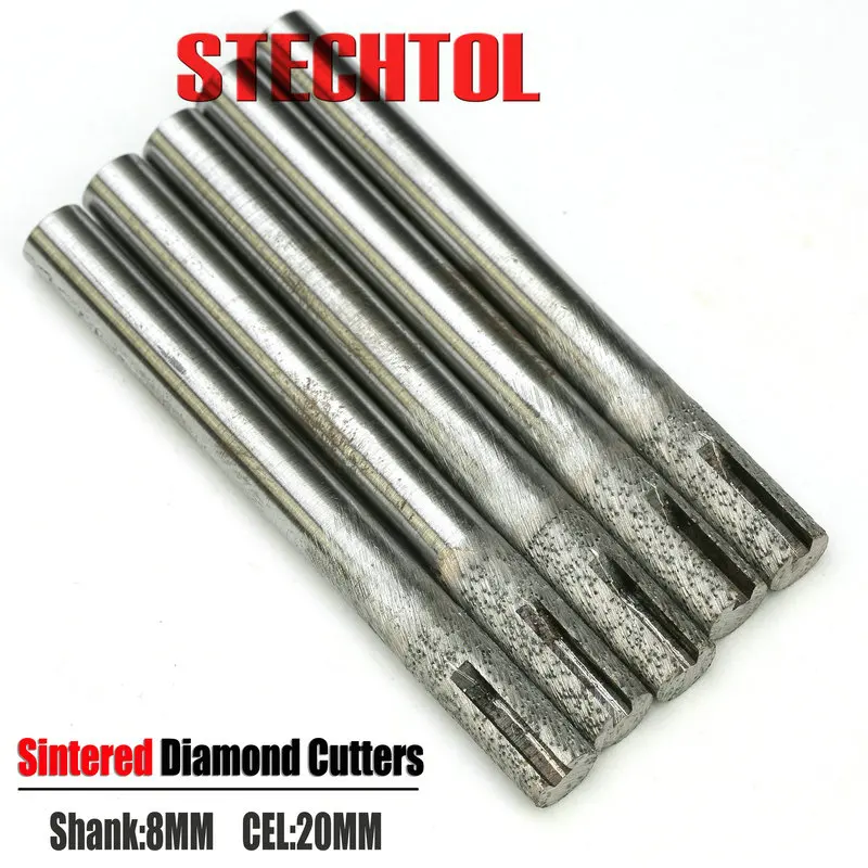 6–16 mm flaches Ende, gesinterte Steinwerkzeuge mit Nut, Diamant-CNC-Fräser, Gravurschneider, Schlitzen, Bodenfräsen, Schneiden von Granit – Detail 21