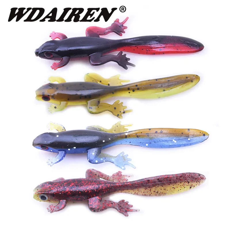 

6 Pcs 8cm 3.5g Artificial Silicone Fishing Bait Worms Jig Soft Lure Smell Attractive Crab Bass Fishing Tackle Accessories