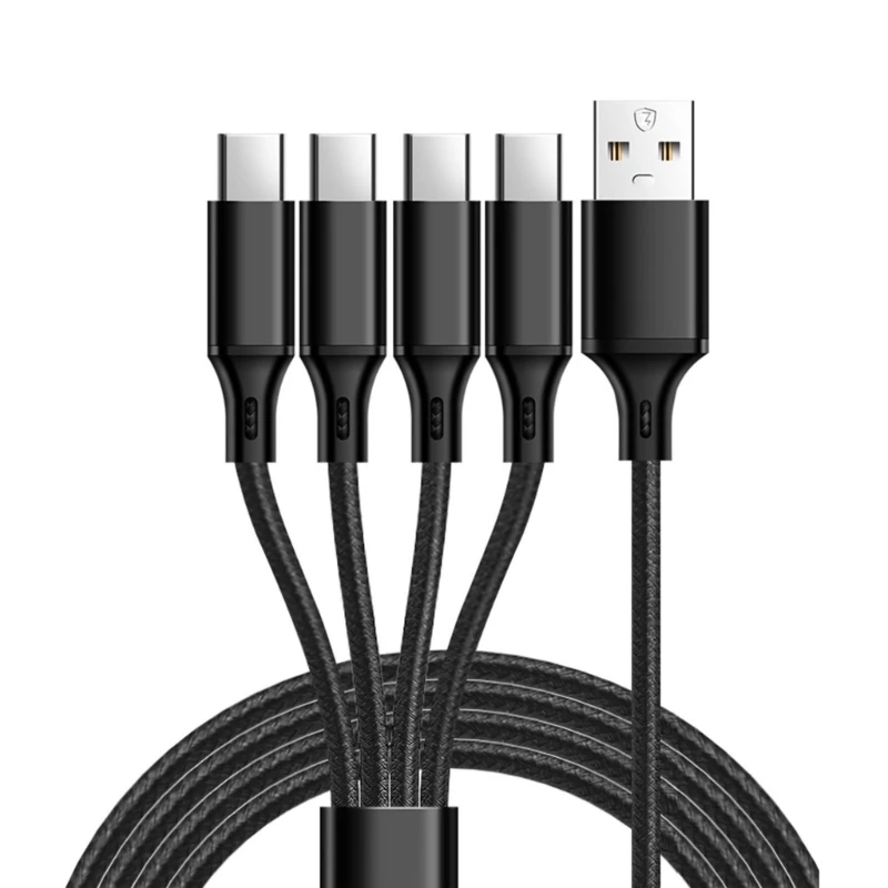 

USB Type C Splitter Charging Cable 59'' 4 in 1 Splitter Cable USB to 4 Type C N2UB