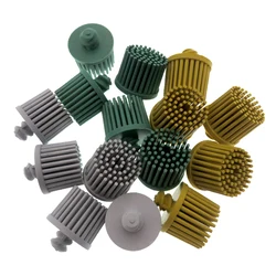 5pcs Bristle Disc 1 Inch Abrasive Brush Deburring Electric Disc Brush Coating Removal Disc for Metal Deburring Blending Cleaning