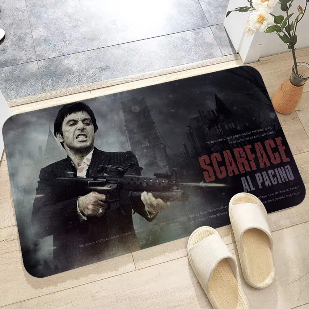 Movie Scarface Floor Mat Cheaper Anti-slip Modern Living Room Balcony Printed Modern Home Decor