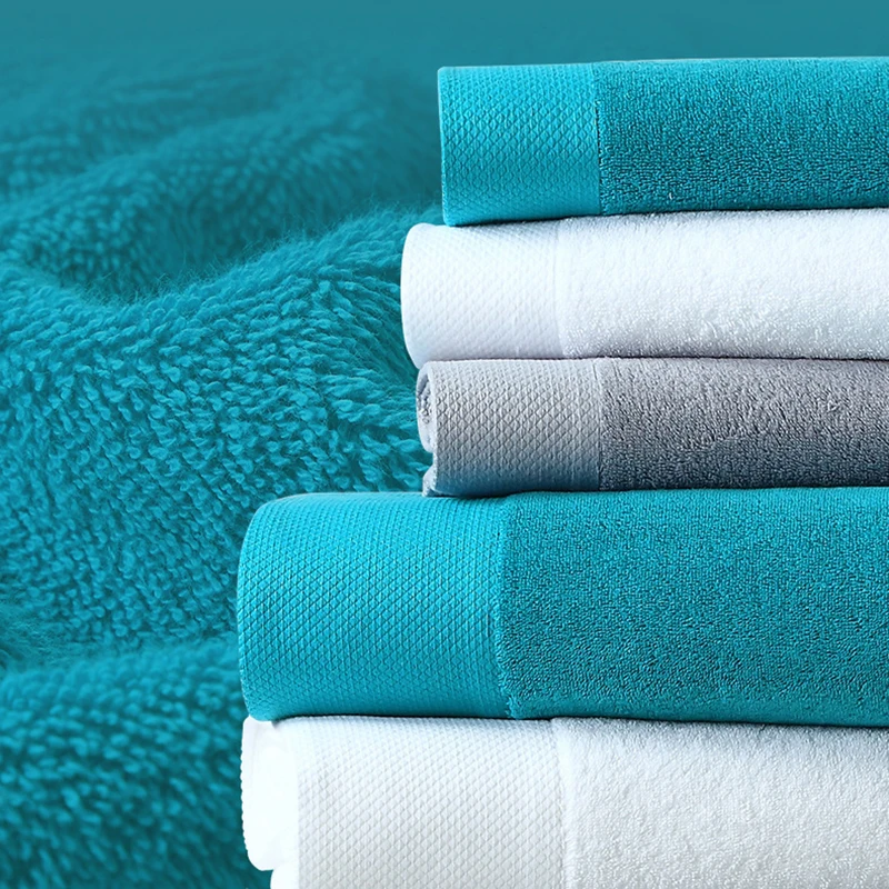 Cotton Thick Large Bathtowel High Quality Bathroom Absorbent Wash Towel Bath Towel Hand Towel Hotel Wholesale 34X34 40X80 80X160