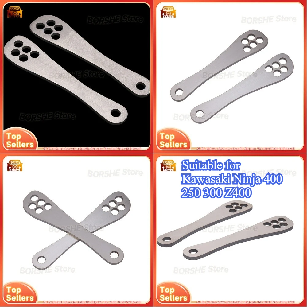 

Suitable for Kawasaki Ninja 400 250 300 Z400 Stainless Steel Seat Height Adjustment Dog Bone Mount