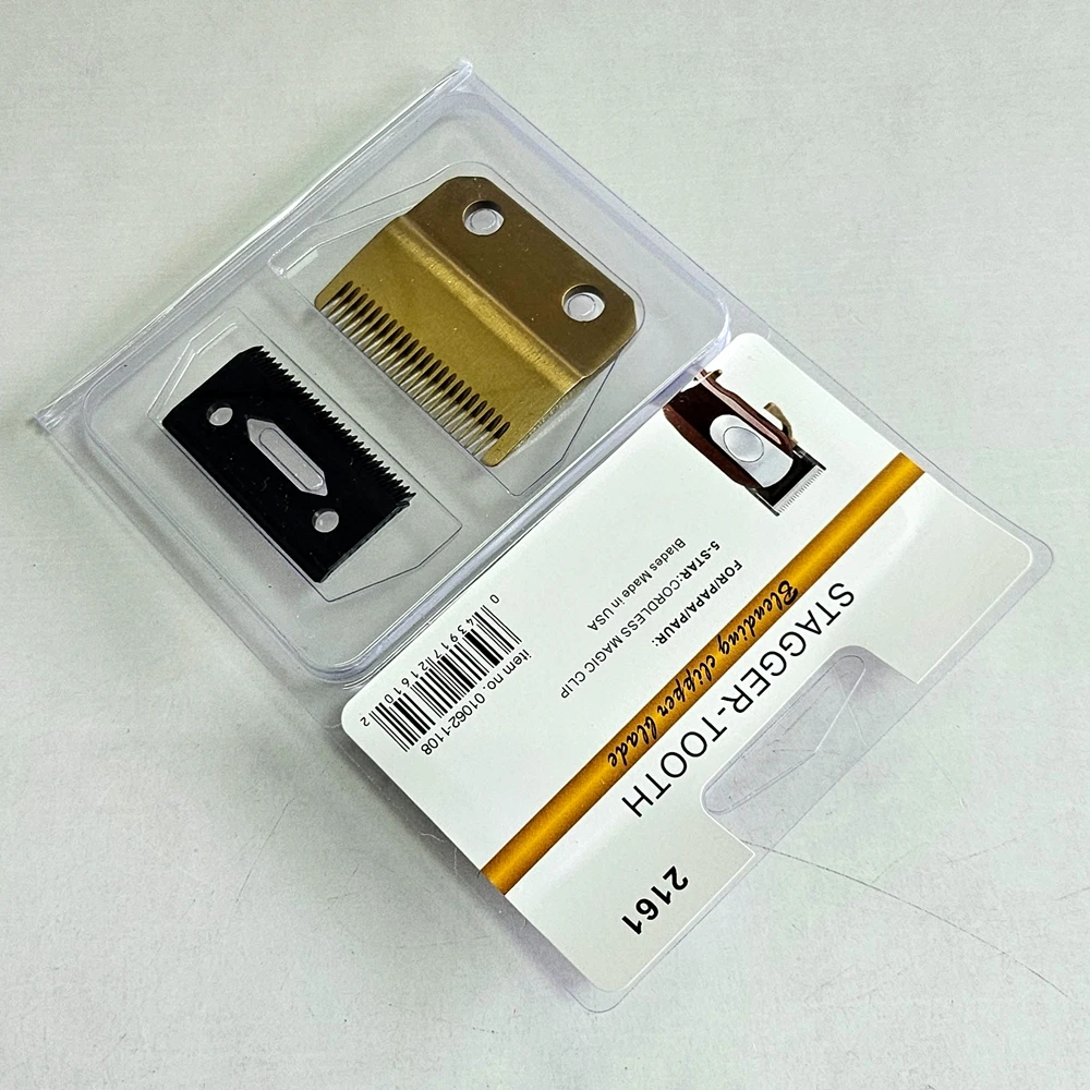 Cuchilla de Repuesto de 2 Orificios, de Acero Inoxidable, Compatible con las Cortadoras Wahl 5 Star Cordless Magic Clip/Senior/Super Taper