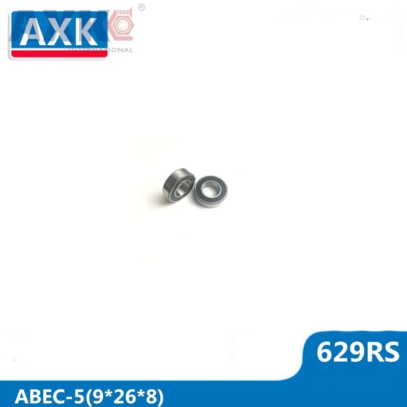 AXK 629RS Bearing ABEC-5 (10PCS) 9*26*8 mm Miniature Sealed 629-2RS Ball Bearings 629 2RS