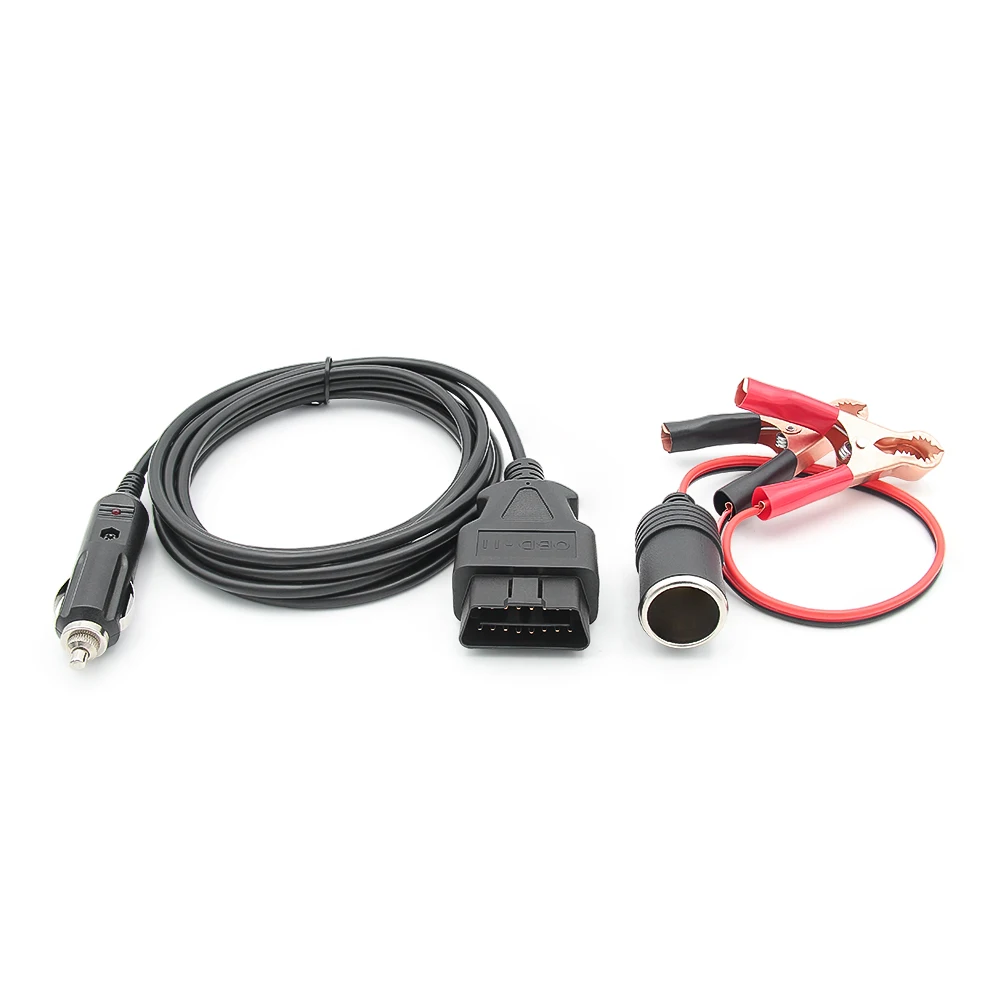 JFind Car Battery Replace Tool OBD2 Auto Car ECU Emergency 12V Power Supply Cable Memory Saver with Alligator Clip EC5 Converter