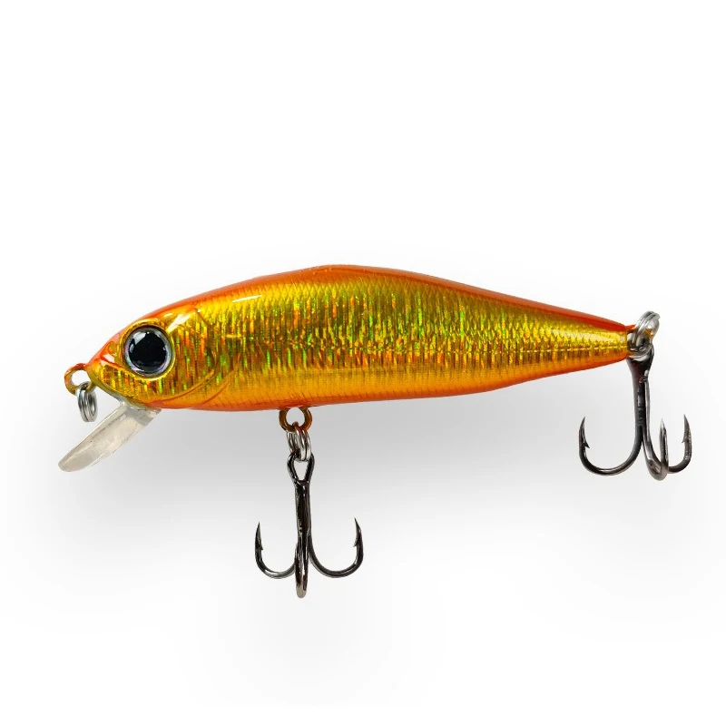 New Mini Floating Minnow Wobbler Fishing Lure 58mm 5g Trout Artificial Plastic Hard Bait 3D Eyes Crankbait Bass Fishing Tackle