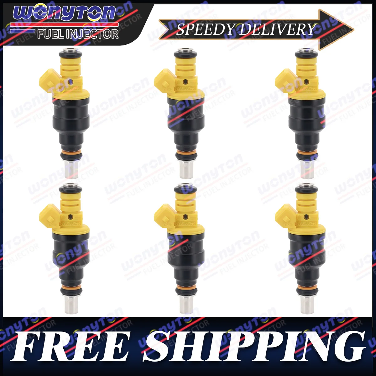 

6 шт. топливный инжектор для VAUXHALL ASTRA F MK3 GSI CAVALIER 2,0 16 В C20XE 0280150744