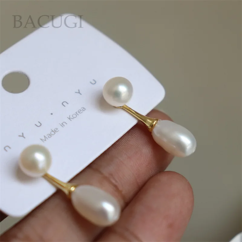 

Серьги-капли из серебра 925 пробы с пресноводным жемчугом в стиле барокко